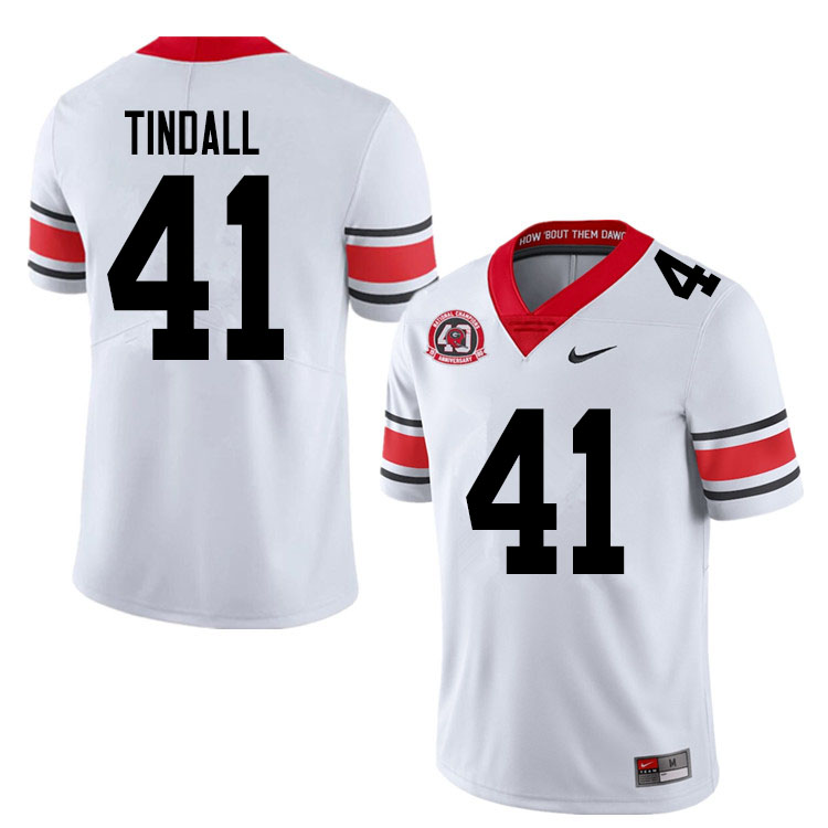 2020 Men #41 Channing Tindall Georgia Bulldogs 1980 National Champions 40th Anniversary College Foot